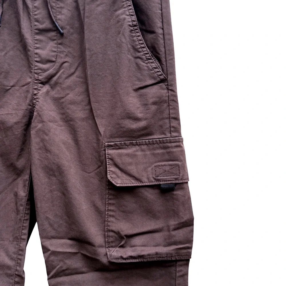Old Navy Tech Taper Cargo Pants Coffee Grounds Brown Size XL 14-16 Quick Dry